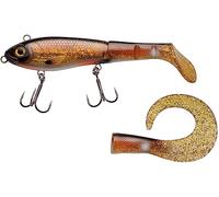 Abu Garcia Svartzonker Mchybride - Señuelo Tipo Swimbait híbrido Cuerpo Duro y pádel Flexible - Incluye Cola de Repuesto