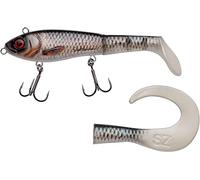Abu Garcia Svartzonker Mchybride - Señuelo Tipo Swimbait híbrido Cuerpo Duro y pádel Flexible - Incluye Cola de Repuesto