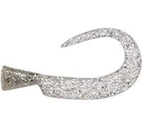Abu Garcia Svartzonker McMy Tail Spare Tails - Recambios ecológicos, Accesorio para señuelos de Pesca, plastisol Duradero para Pesca en Agua Dulce y Salada, Brillo Plateado 6.9 cm