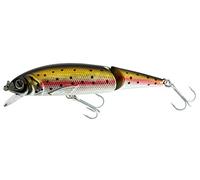 Abu Garcia Tormentor Jointed Señuelo Flotante - Disponible en Varios tamaños, Ideal para Depredadores de Agua Dulce como truchas, lucios, lubinas, luciopercas, acción Realista, Trucha Arco Iris 13 cm