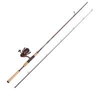 Abu Garcia Tormentor2 Travel Spinning Combo, Caña y Carrete de Pesca de Agua Dulce Lucioperca y Zander, Fuerte Ligero y Versátil, Rojo, 2.44m Caña Moderadamente Rápida, Carrete Tamaño 2000