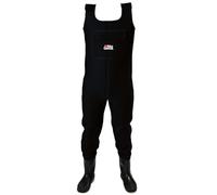 Abu Garcia Vadeadores de pesca de neopreno - Vadeadores de pecho impermeables con botas incorporadas y suelas de fieltro, Aislados para pescar en aguas frías y actividades al aire libre, S 40/41