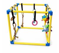 Abu Home Gimnasio de actividades para cachorros con juguetes colgantes, marco interactivo de enriquecimiento para perros para jugar y entrenar en interiores