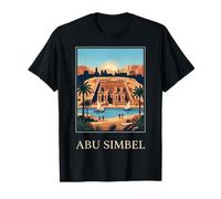 Abu Simbel Antiguo Egipto Templo Río Gráfico De Viajes Camiseta