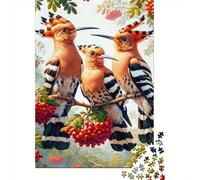 Abubillas posadas Puzzle De 1000 Piezas Puzzle Arte Juguete Educativo para Adultos Y Niños Mayores 52x38cm/1000pcs