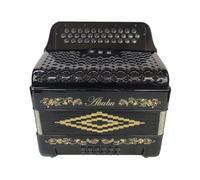 Abubu Acordeón de 34 teclas 3412 FBE (negro)