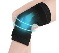 ABUBU Pack 2: Rodillera de Gel para Terapia Frío y Calor, Reutilizable Lesiones Dolor de Rodilla Esguinces Artrosis Menisco + Rodillera elástica silicona con imanes, compresión, terapia magnética