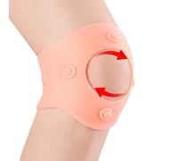 ABUBU Rodillera Elástica de Silicona con Imanes, Soporte y Compresión Terapéutica, Protector de Rodilla, Estabilizador Flexible para Dolor, Inflamación y Uso Deportivo o Diario (Color carne rotula)