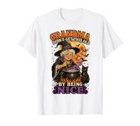 Abuela Bruja Caldero Halloween Humor Negro Camiseta