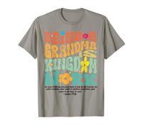 Abuela Cristiana Reino Trabajo Abuela Retro Día de la Madre Camiseta