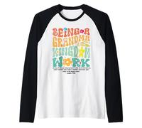 Abuela Cristiana Reino Trabajo Abuela Retro Día de la Madre Camiseta Manga Raglan