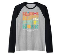 Abuela Cristiana Reino Trabajo Abuela Retro Día de la Madre Camiseta Manga Raglan