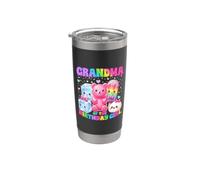 Abuela De Cumpleaños Niña Kawaii Dumpling Candy Cumpleaños Vaso térmico de acero inoxidable de doble pared
