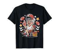 Abuela De Fútbol Americano Aficionada Al Día Juego Camiseta