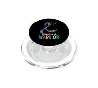 Abuela de Guerrero Autismo Concientización Puzzle Cinta Corazón PopSockets PopGrip para MagSafe