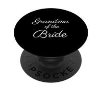 Abuela de la Novia, Boda y Novia, Fuente de Escritura Blanca PopSockets PopGrip Adhesivo