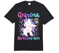 Abuela del Cumpleaños Niña Flossing Unicornio Familia Mujeres Comfort Colors Adult Heavyweight T-Shirt