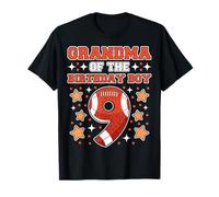 Abuela del Cumpleaños Niño 9 Fútbol Deportes Cool Novena Fiesta Camiseta