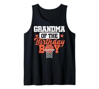 Abuela del Cumpleaños Niño A Juego De Baloncesto Cumpleaños Camiseta sin Mangas