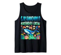 Abuela del Cumpleaños Niño Mar Peces Océano Animales Acuario Camiseta sin Mangas
