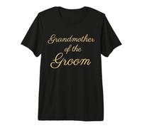 Abuela del Novio, Boda y Novia, Fuente Tan Script Camiseta Premium