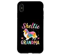 Abuela del Perro Pastor de Las Shetland, Coloridos Amantes de los Perros pastores de Las Shetland Carcasa para iPhone XS MAX