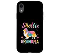 Abuela del Perro Pastor de Las Shetland, Coloridos Amantes de los Perros pastores de Las Shetland Carcasa para iPhone XR