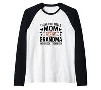 Abuela Día de la Madre Mamá Mujer para Madres de Hijo e Camiseta Manga Raglan