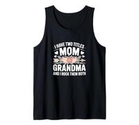 Abuela Día de la Madre Mamá Mujer para Madres de Hijo e Camiseta sin Mangas