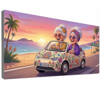 Abuela Diamond Painting Adultos Grande Kit Completo 90x180cm, Pintura Diamante Auto 5D Full Drill Taladro Completo, Mosaico Bordado Cristales Strass, Manualidades Adultos, Decoración Salon Casa C6-795