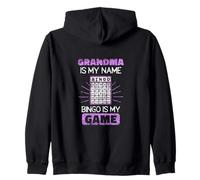 Abuela Es Mi Nombre Bingo Es Mi Juego Humor Amante Jugador Sudadera con Capucha