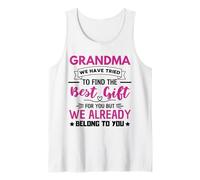 Abuela Familia Amor Abuela Cita Camiseta sin Mangas