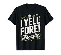 Abuela Golfista Grita Fore Humor Golfera Grito De Golf Camiseta