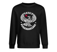Abuela Khabib Nurmagomedov Walkout - Sudadera de manga larga para hombre y hombre, cuello redondo, 100 % algodón, color negro, Negro, S
