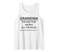Abuela La Persona Que Rompe Todas Las Reglas Familia Camiseta sin Mangas