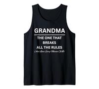 Abuela La Persona Que Rompe Todas Las Reglas Familia Camiseta sin Mangas