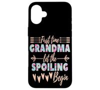 Abuela mimando Comienzo Primera Vez Abuela Carcasa para iPhone 16 Plus
