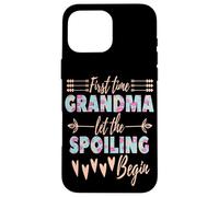 Abuela mimando Comienzo Primera Vez Abuela Carcasa para iPhone 16 Pro Max