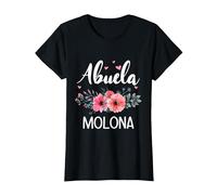 Abuela Molona, Regalo Original para Abuelas Camiseta, Mujer, Negro, M