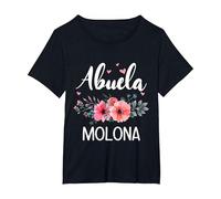 Abuela Molona, Regalo Original para Abuelas Camiseta, Mujer Tallas Grandes, Negro, 3XL Grande