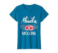 Abuela Molona, Regalo Original para Abuelas Camiseta, Mujer, Zafiro, XL