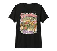 Abuela pandilla del jardín Frase Divertida Retro Camiseta Premium