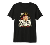 Abuela Pirata Gracioso Abuela Familia Humor Camiseta Premium