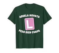 Abuela Principiante, Pero Muy Bonita. En la práctica Camiseta, Hombre, Verde Bosque, L
