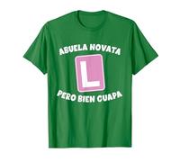 Abuela Principiante, Pero Muy Bonita. En la práctica Camiseta, Hombre, Verde Kelly, 3XL