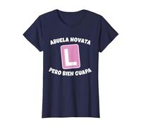 Abuela Principiante, Pero Muy Bonita. En la práctica Camiseta, Mujer, Azul Marino, 3XL