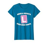 Abuela Principiante, Pero Muy Bonita. En la práctica Camiseta, Mujer, Zafiro, XXL