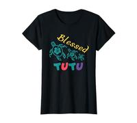 Abuela tutú Hawaiana bendita con Tortugas Marinas de Honu Camiseta