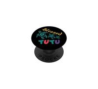 Abuela tutú Hawaiana bendita con Tortugas Marinas de Honu PopSockets PopGrip Adhesivo