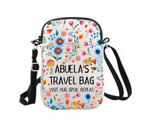 Abuela's - Bolsa de maquillaje Abuela, regalo de cumpleaños para abuela española, regalo de amor servido diariamente en México, regalo para abuela, Abuela Travel Cr Eu, Bolsa de cosméticos con